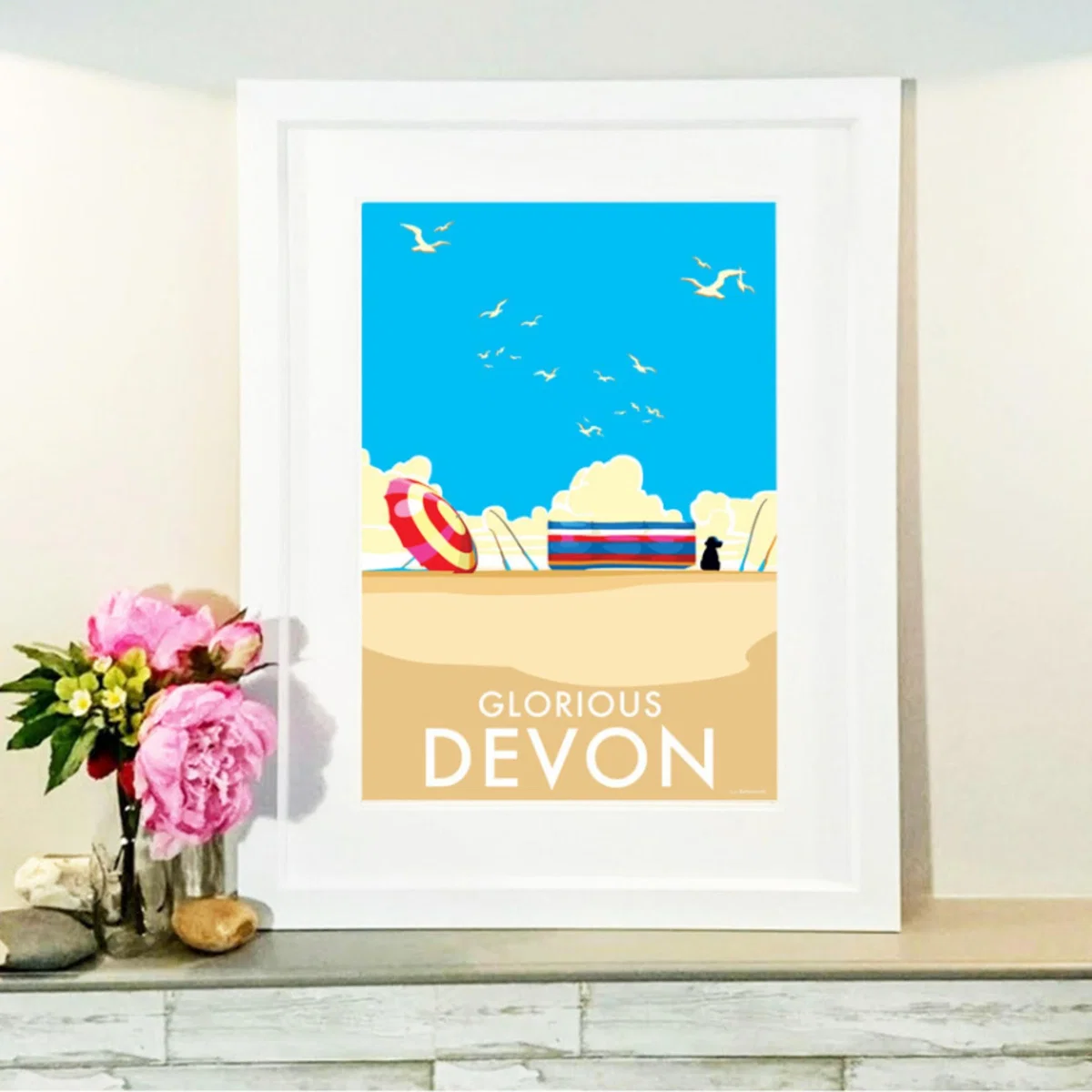 Glorious Devon Vintage Style Quote Print | A4 | 210 X 297Mm | Becky Bettesworth – image 4