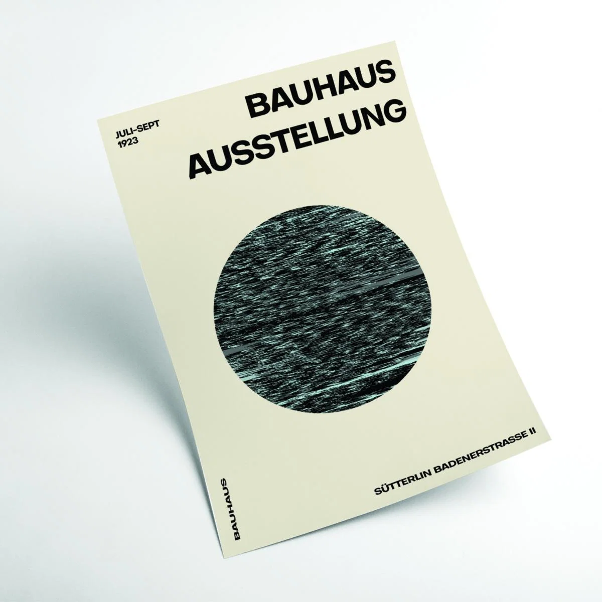 Black Bauhaus Distortion A1 594 X 841Mm Stanley Print House – image 2