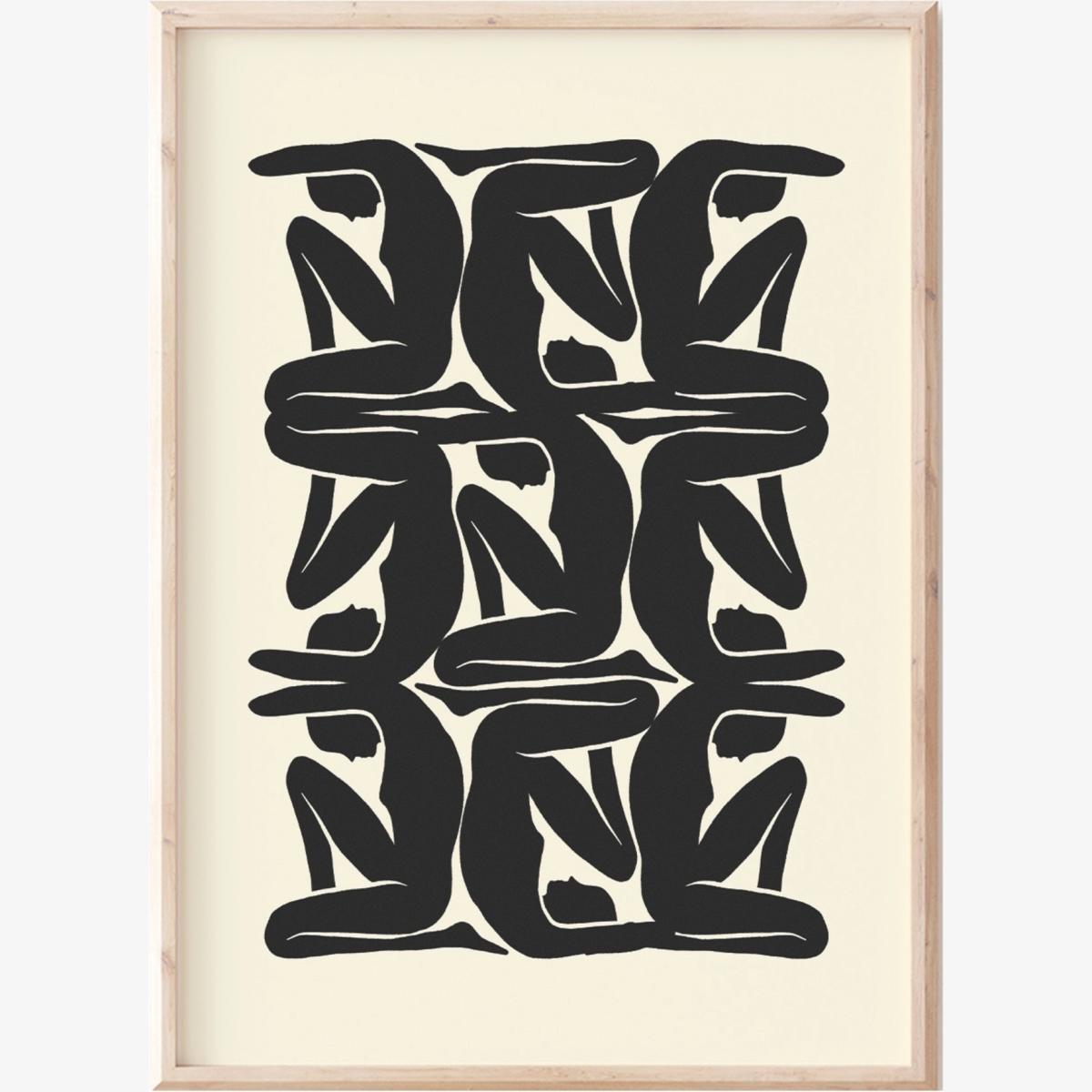 Neutrals Monochrome Abstract Pattern Print Sofe Store – image 1