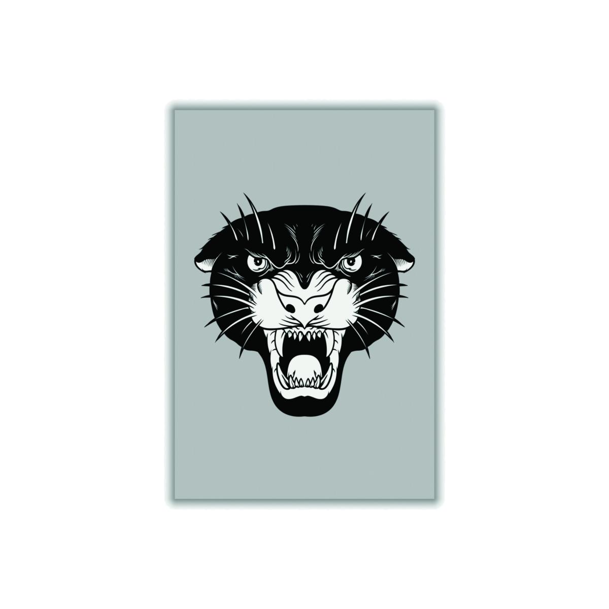 Black Vintage Panther A2 420 X 594Mm Stanley Print House – image 1