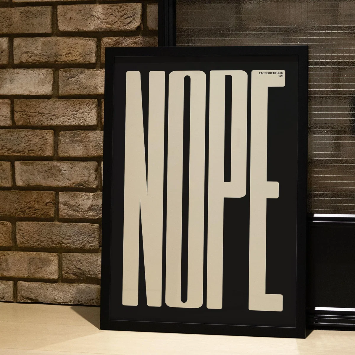 Black Nope - Giclee Fine Art Print - Small | A3 | 297 X 420Mm | East Side Studio London – image 4
