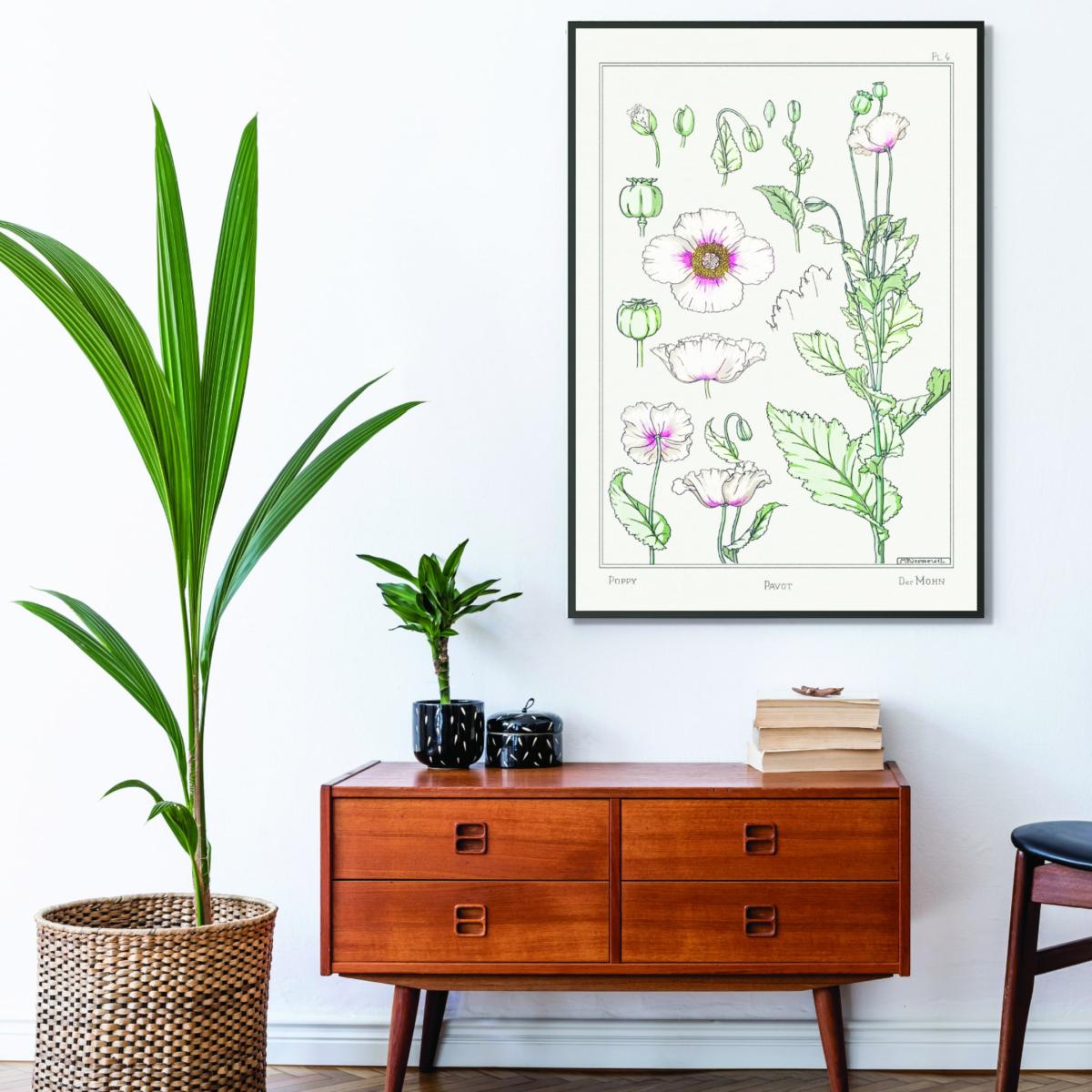 Green Pavot Poppy Ii By Maurice Pillard Verneuil Extra Large Stanley Print House – image 3