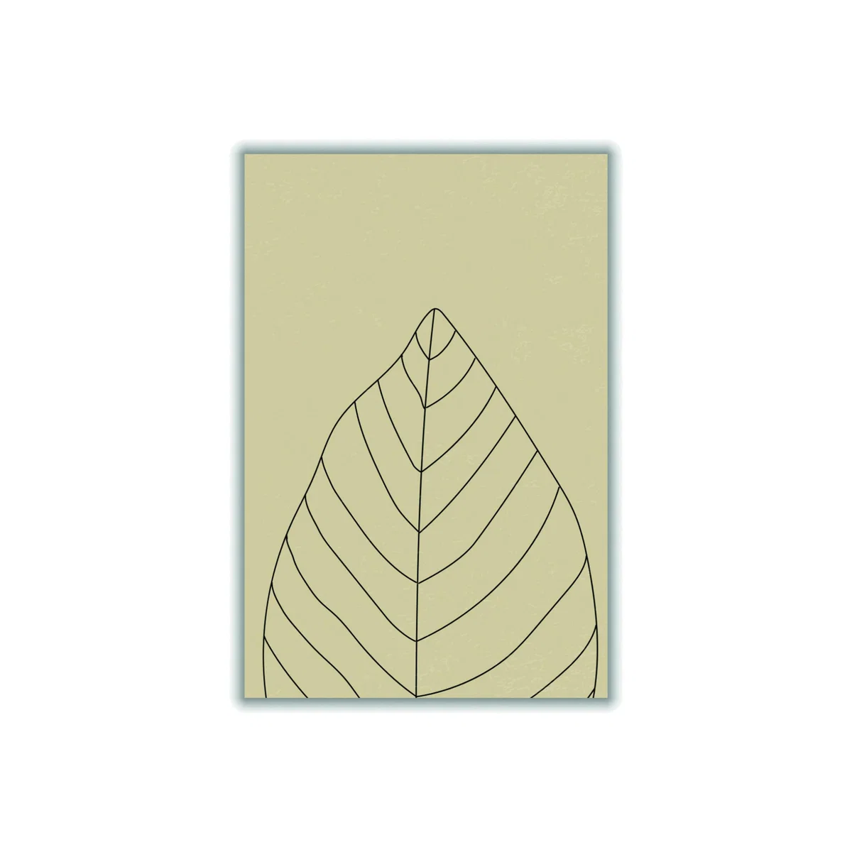 Black Minimal Leaves #1 Extra Small Stanley Print House – image 1