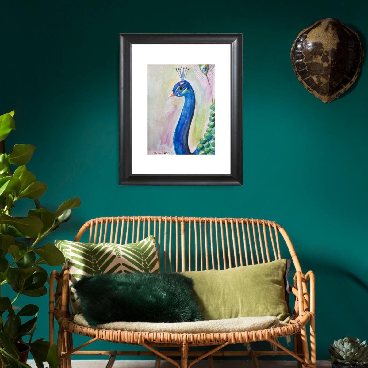 Art Print Peacock Funky Neon Catchii – image 2