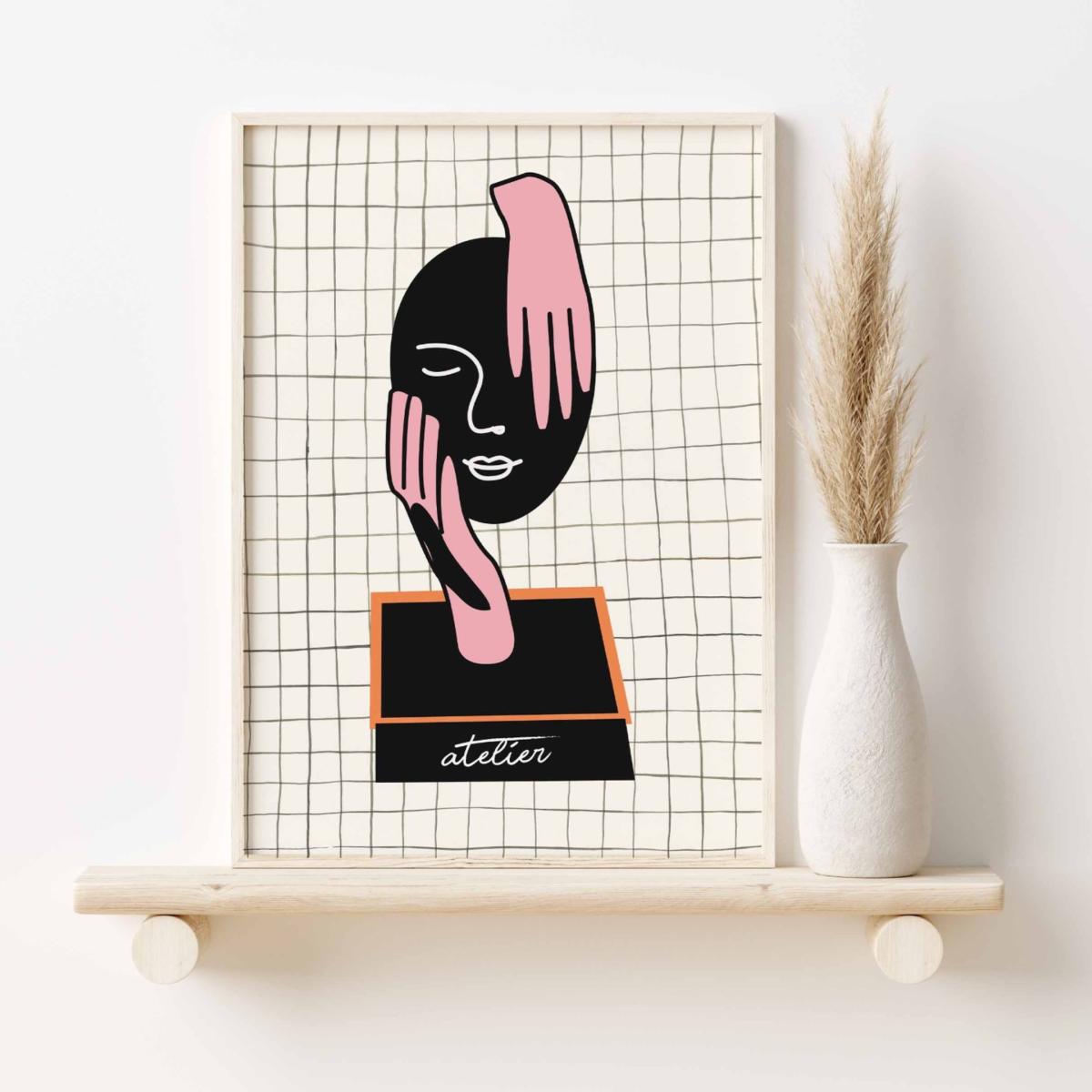 Geometric Face Print Sofe Store – image 2