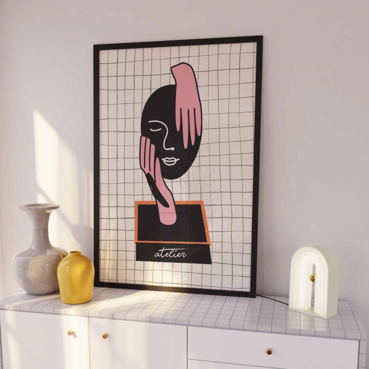 Geometric Face Print Sofe Store – image 3