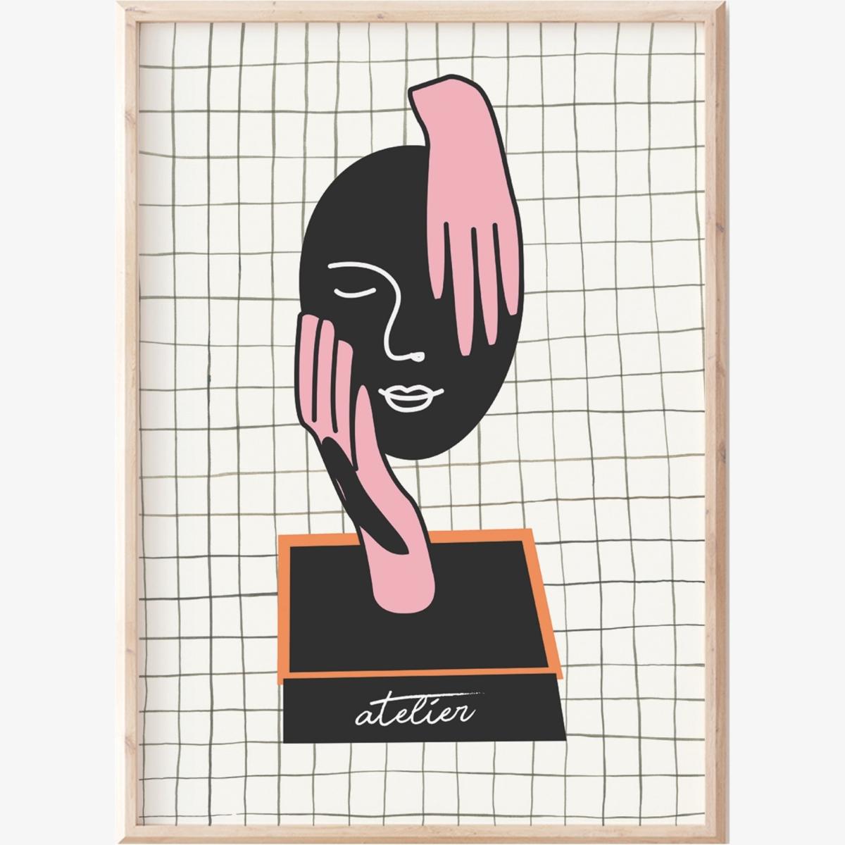 Geometric Face Print Sofe Store – image 1