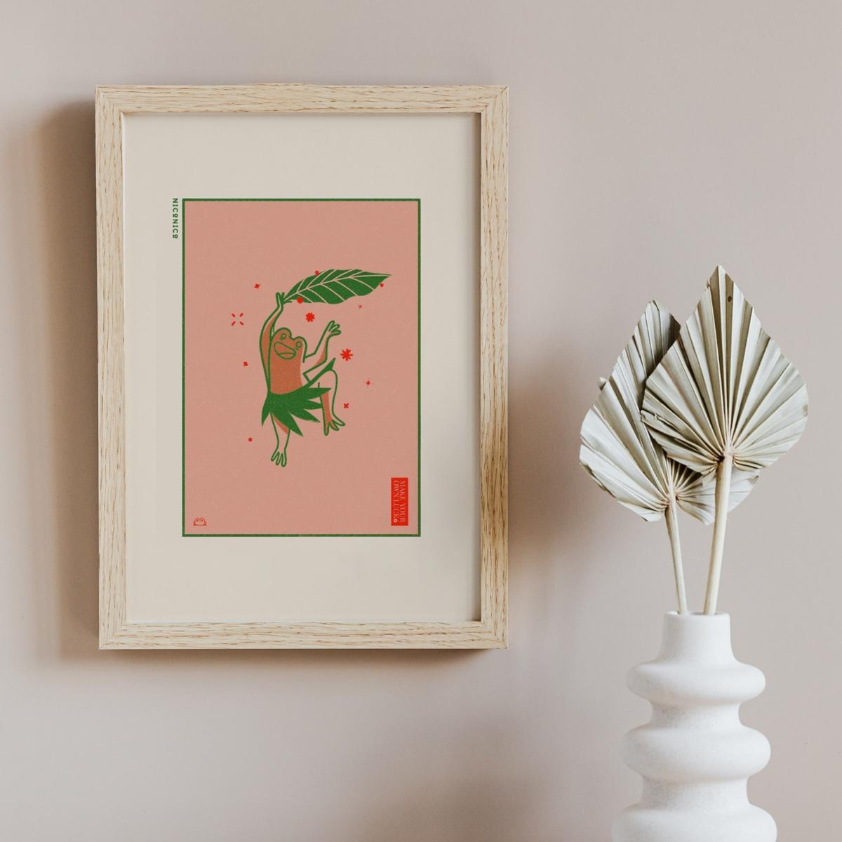 Lucky Frog Print A4 210 X 297Mm Niconico – image 2