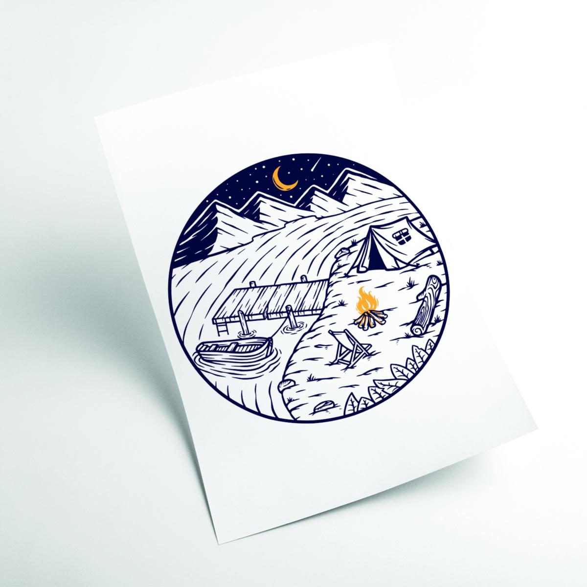 Black Slice Of Paradise Extra Small Stanley Print House – image 2