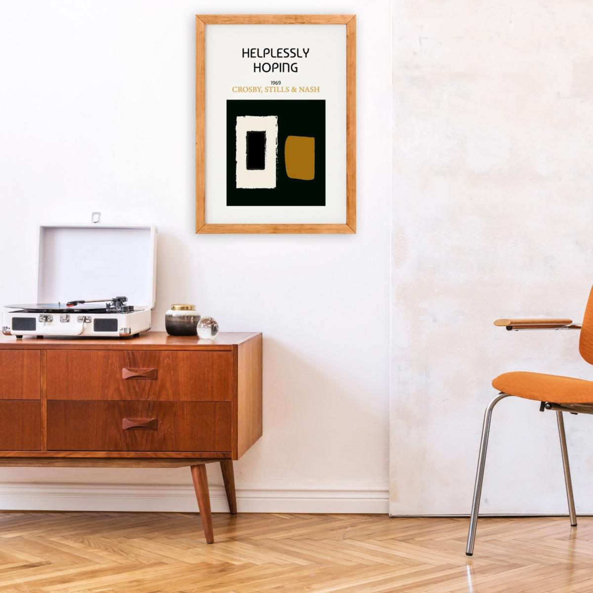 Helplessly Hoping Crosby, Stills & Nash Inspired Giclée Retro Art Print A2 420 X 594Mm Fanclub – image 3