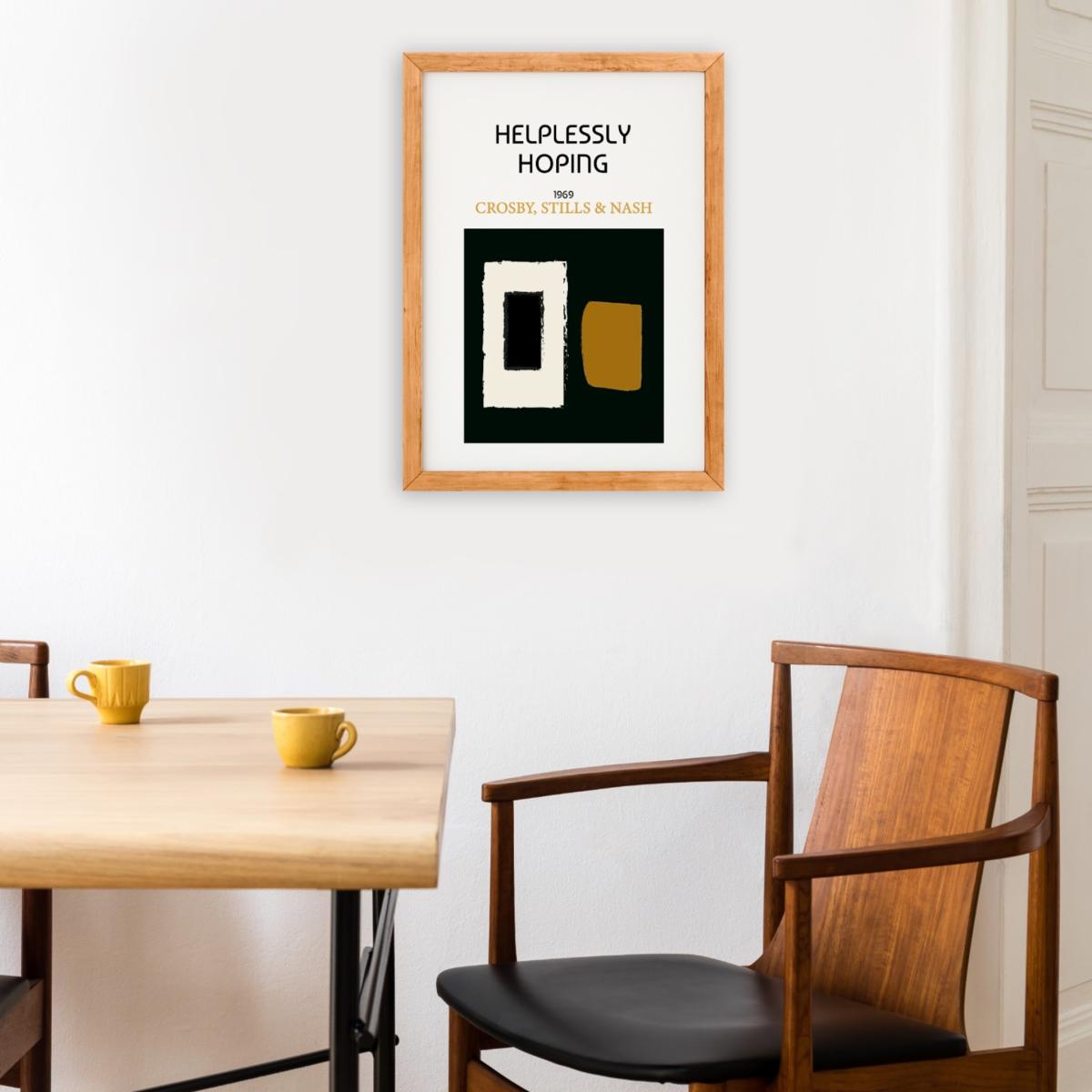 Helplessly Hoping Crosby, Stills & Nash Inspired Giclée Retro Art Print A2 420 X 594Mm Fanclub – image 4