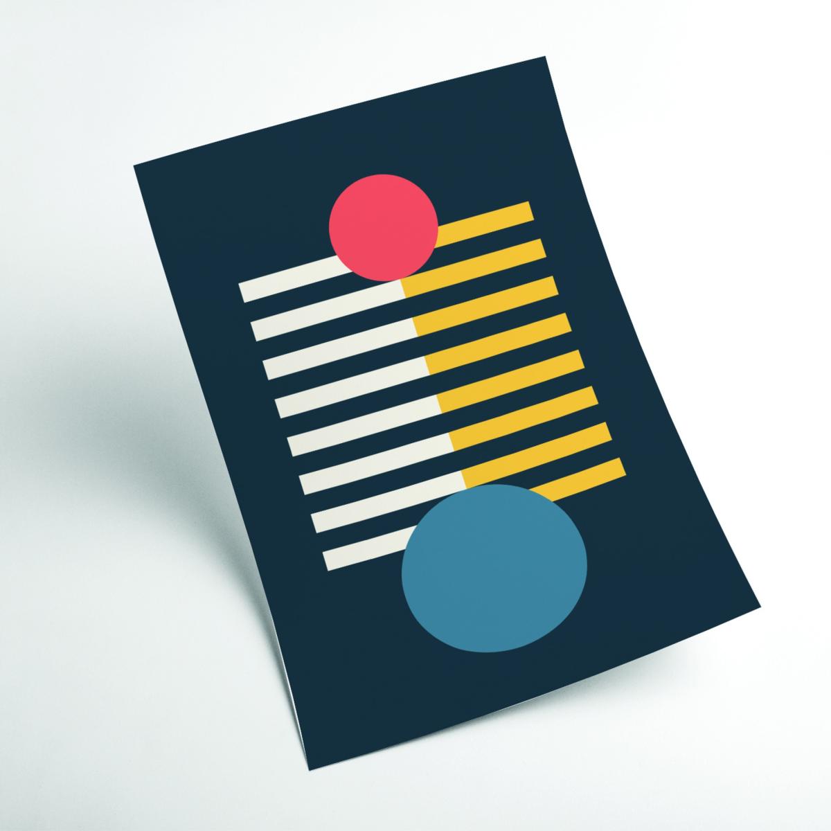 Geometric Vibe #1 A1 594 X 841Mm Stanley Print House – image 2