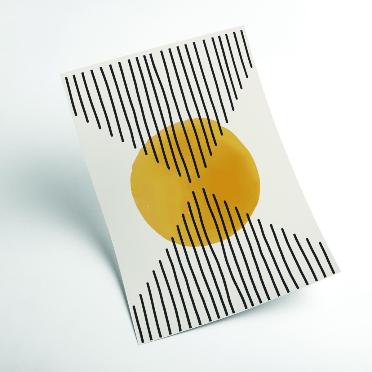 Yellow / Orange Boho Suns Series #1 A1 594 X 841Mm Stanley Print House – image 2