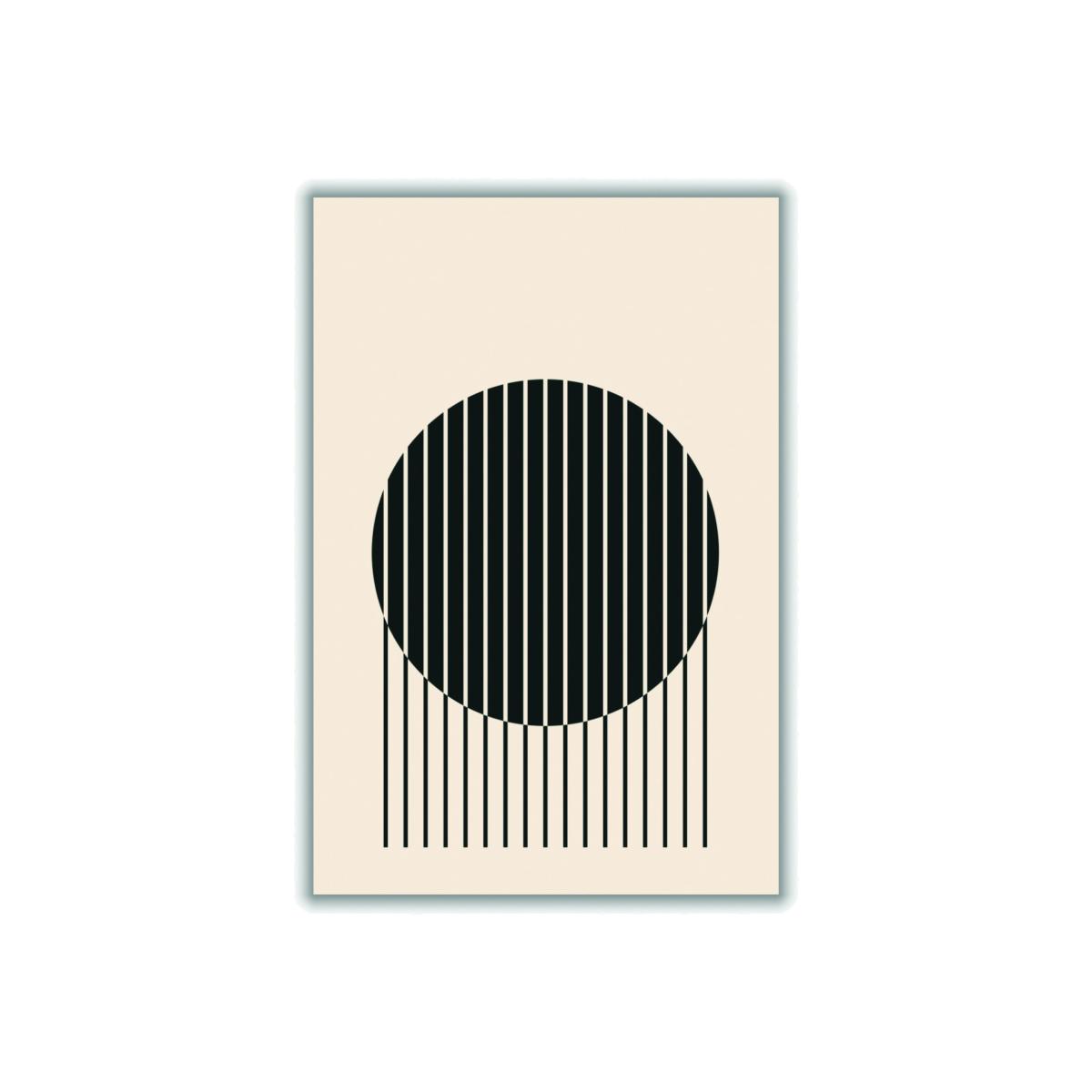 Black Minimal Circle Vibes #1 Extra Large Stanley Print House – image 1