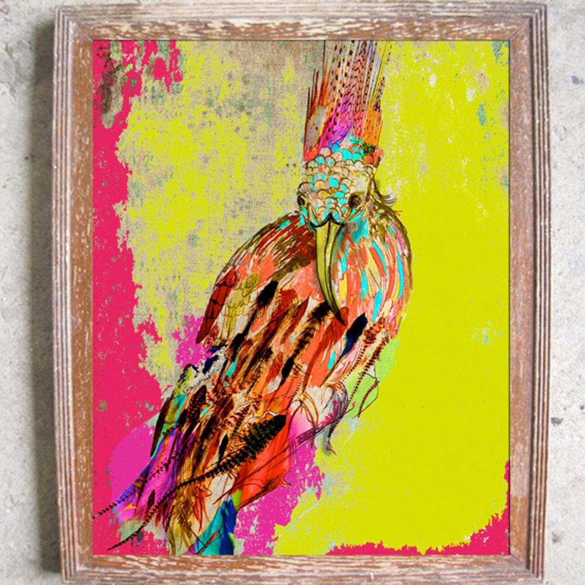 Yellow / Orange The Arrogant Bird Limited Edition Signed Print Large Jessica Russell Flint – image 2