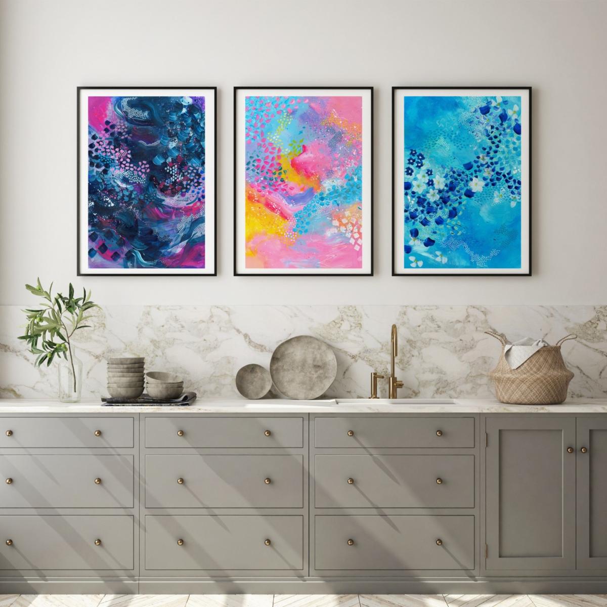 Pink / Purple / Blue I Can Still Make The Whole Place Shimmer, Large Print | Jessica Slack Studio – image 3