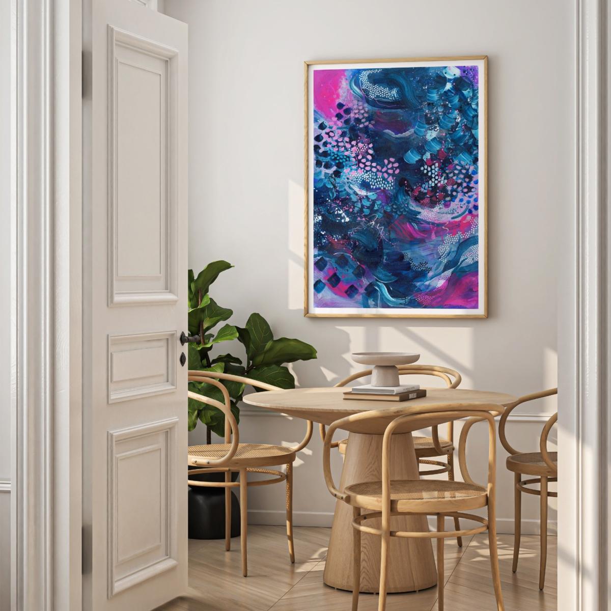 Pink / Purple / Blue I Can Still Make The Whole Place Shimmer, Large Print | Jessica Slack Studio – image 4