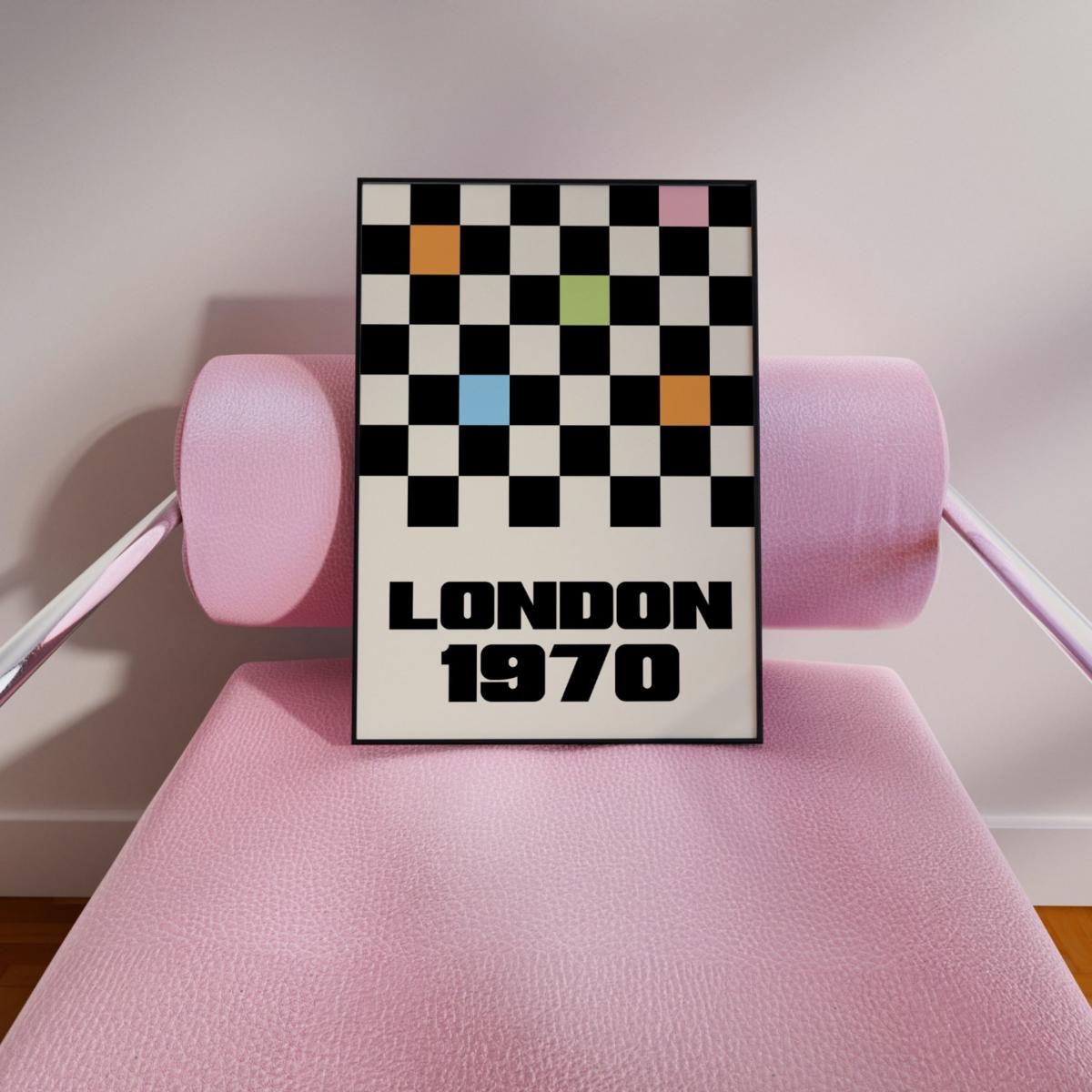 London 1970 Cream A3 Print Sofe Store – image 2