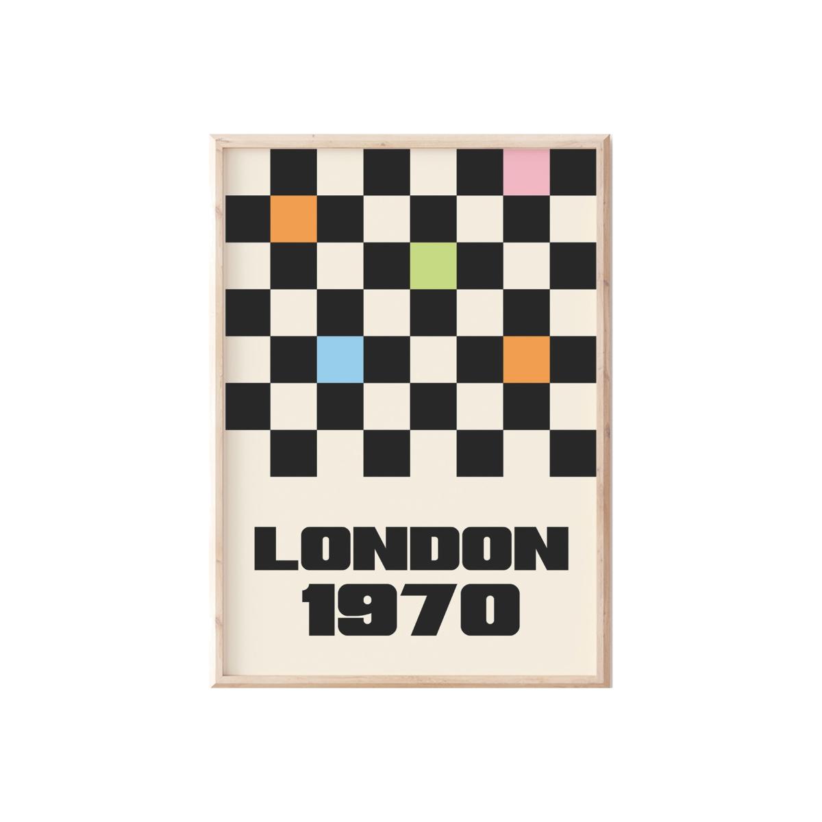 London 1970 Cream A3 Print Sofe Store – image 1