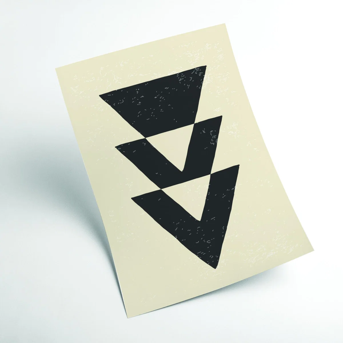 Black Abstract Triangles #4 Large Stanley Print House – image 2
