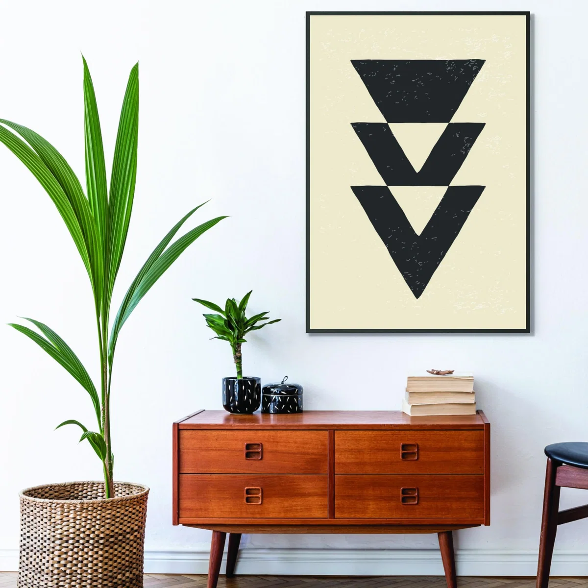 Black Abstract Triangles #4 Large Stanley Print House – image 3