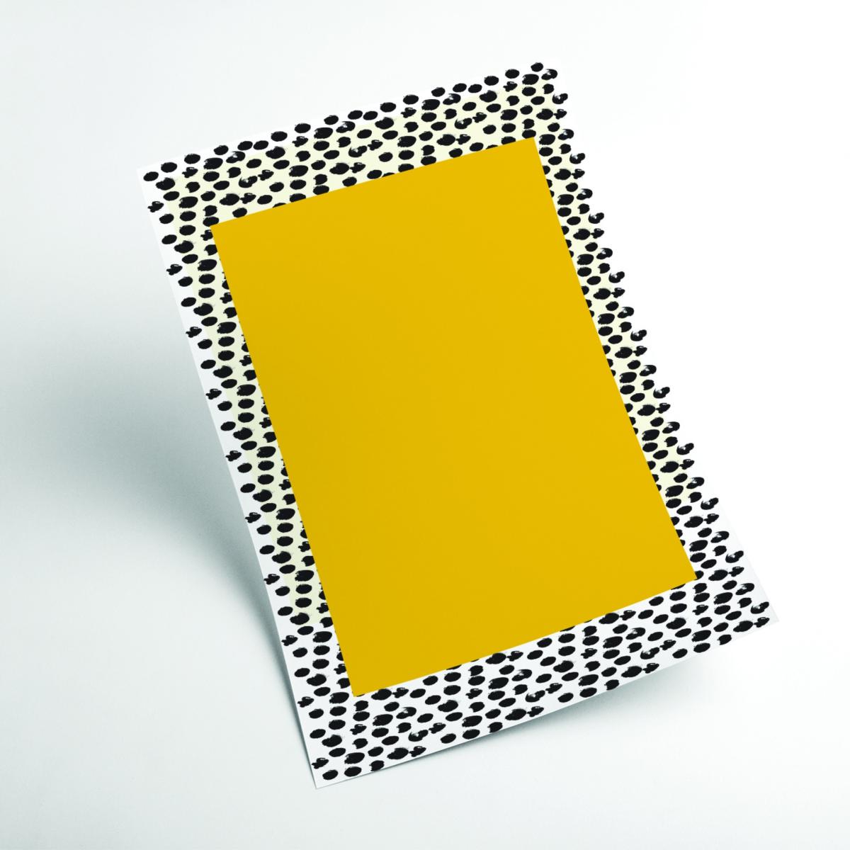 Yellow / Orange Minimal Yellow Poster A4 210 X 297Mm Stanley Print House – image 2