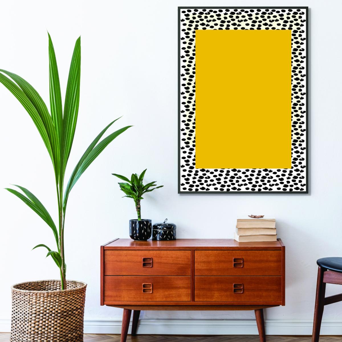 Yellow / Orange Minimal Yellow Poster A4 210 X 297Mm Stanley Print House – image 3