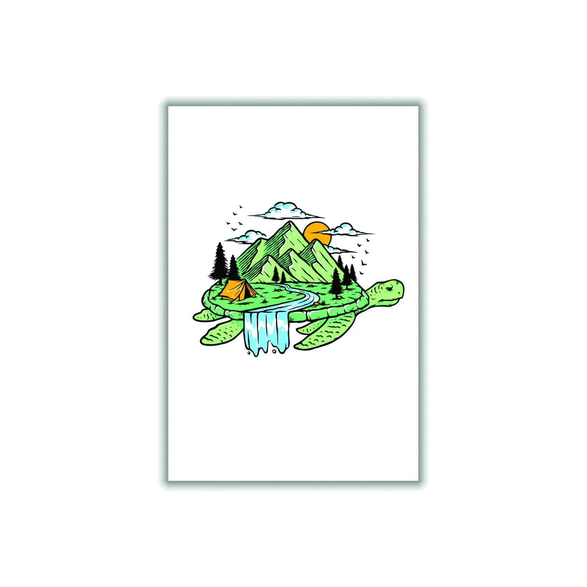 Green Turtle Power A3 297 X 420Mm Stanley Print House – image 1