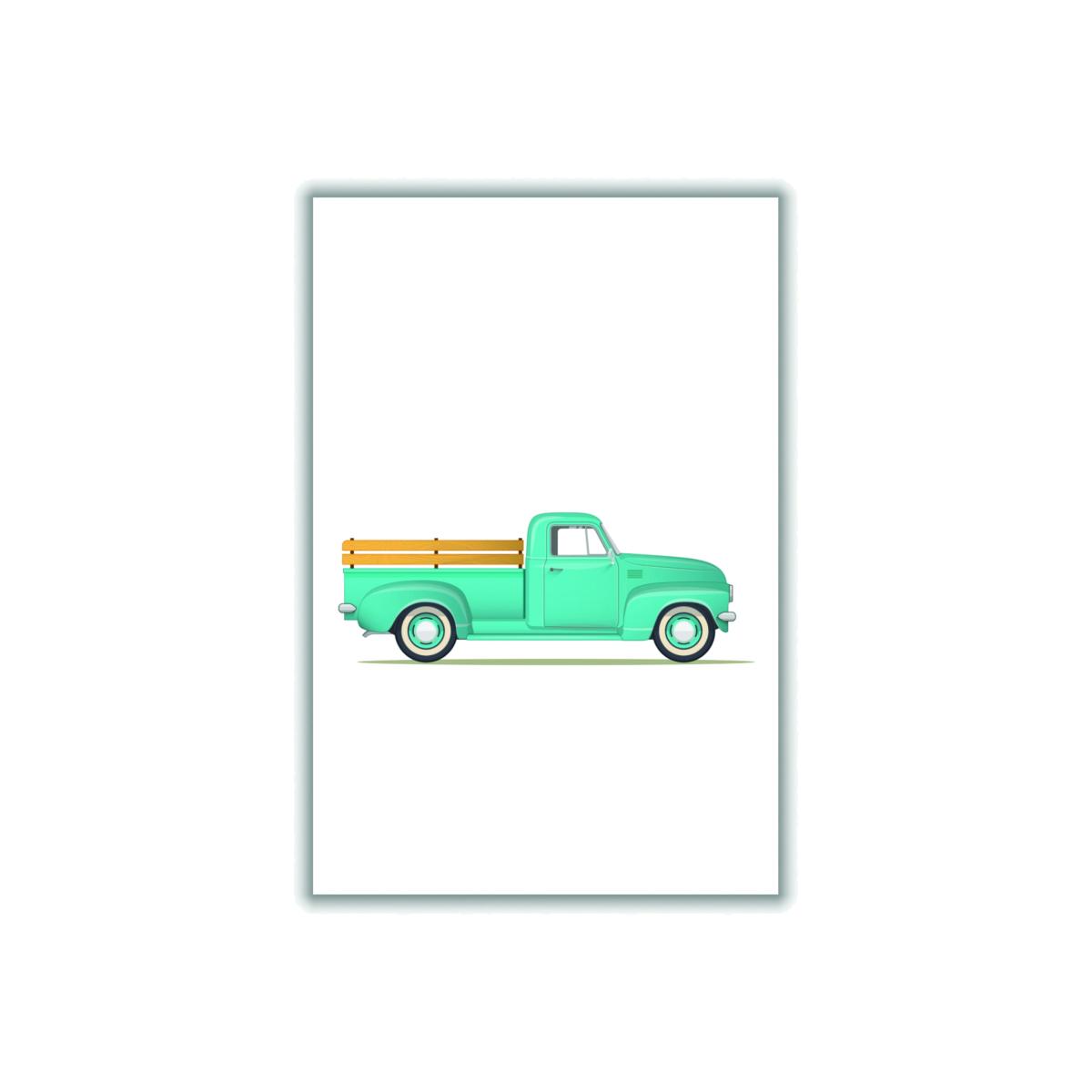 Blue Old Trusty Pickup A1 594 X 841Mm Stanley Print House – image 1