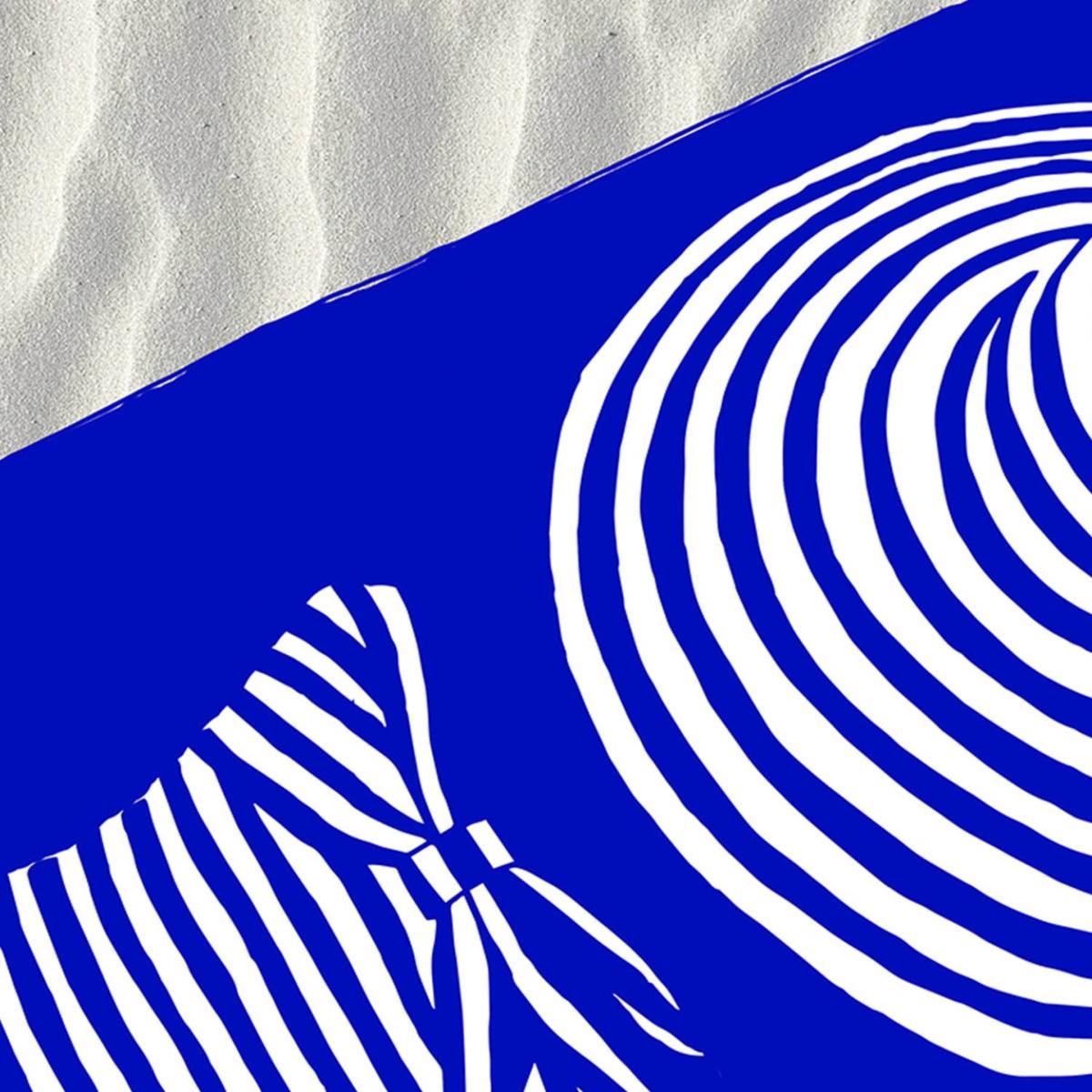 Blue / White Stripes On Stripes: Beach Break In The Mediterranean Art Print Awol – image 3