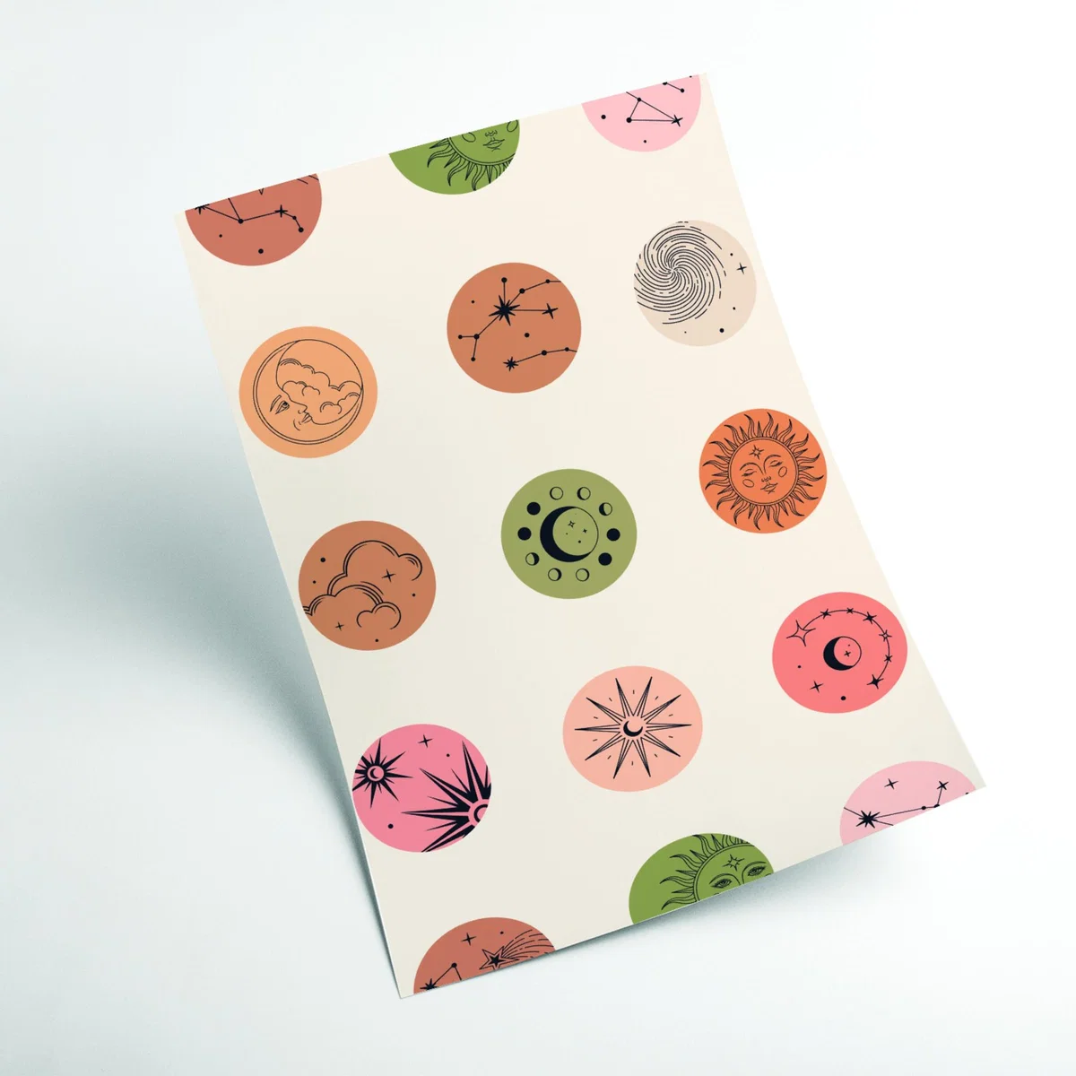Rose Gold Sun & Moon A2 420 X 594Mm Stanley Print House – image 2