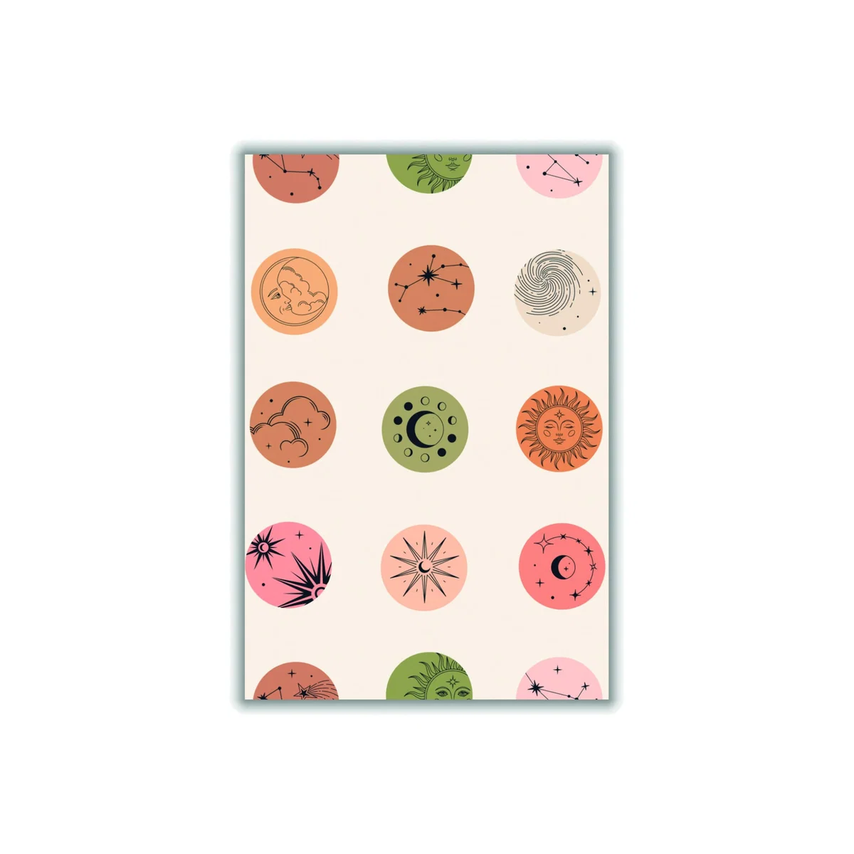 Rose Gold Sun & Moon A2 420 X 594Mm Stanley Print House – image 1