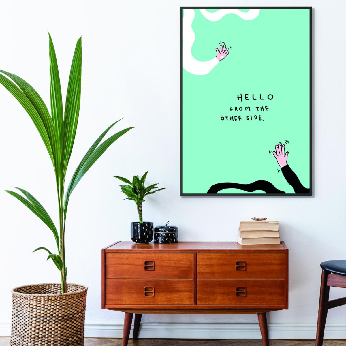 Blue Hello From The Other Side A1 594 X 841Mm Stanley Print House – image 3