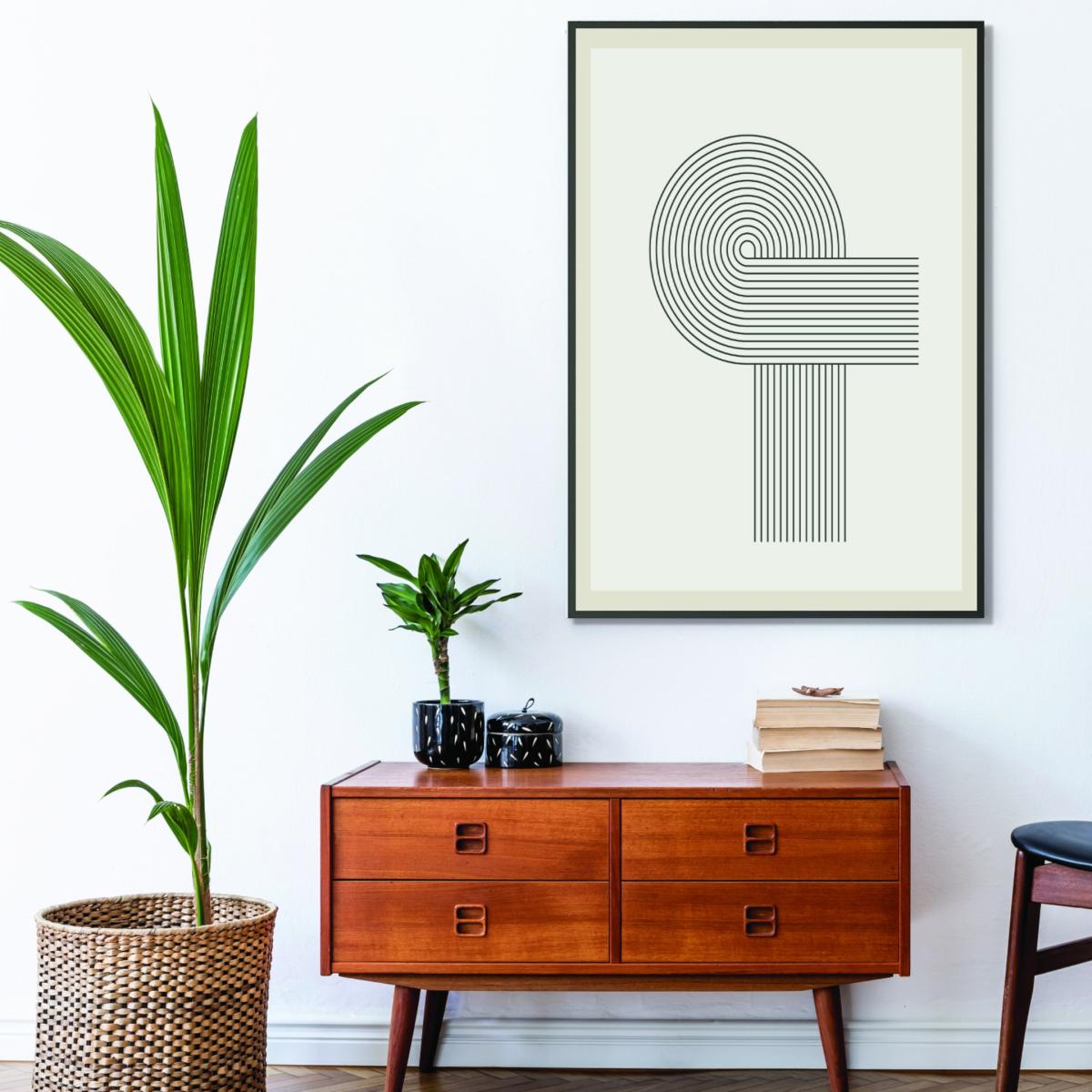Grey Modern Geometric 1 A2 420 X 594Mm Stanley Print House – image 3