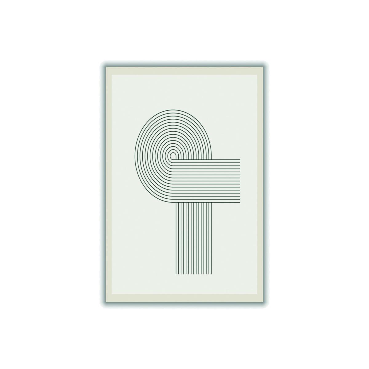 Grey Modern Geometric 1 A2 420 X 594Mm Stanley Print House – image 1