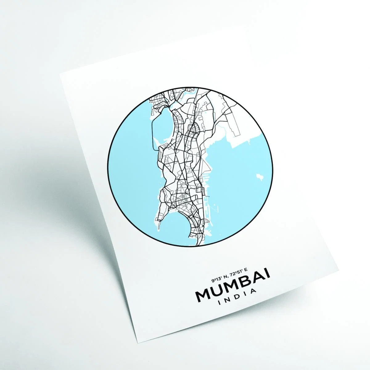 Blue Map Of Mumbai Xxs Stanley Print House – image 2