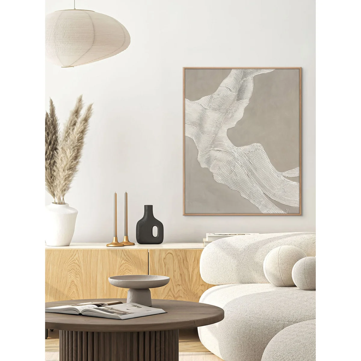 Hand-Painted Framed Canvas Art. Shape 3 – image 2