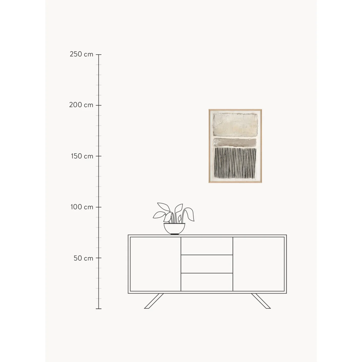 Hand-Painted Framed Canvas Art Structure I – image 5