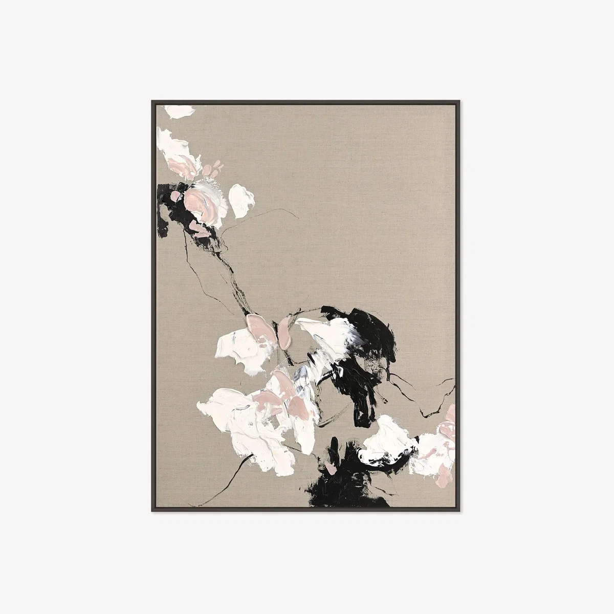 Hand-Painted Framed Canvas Art Gestures – image 1