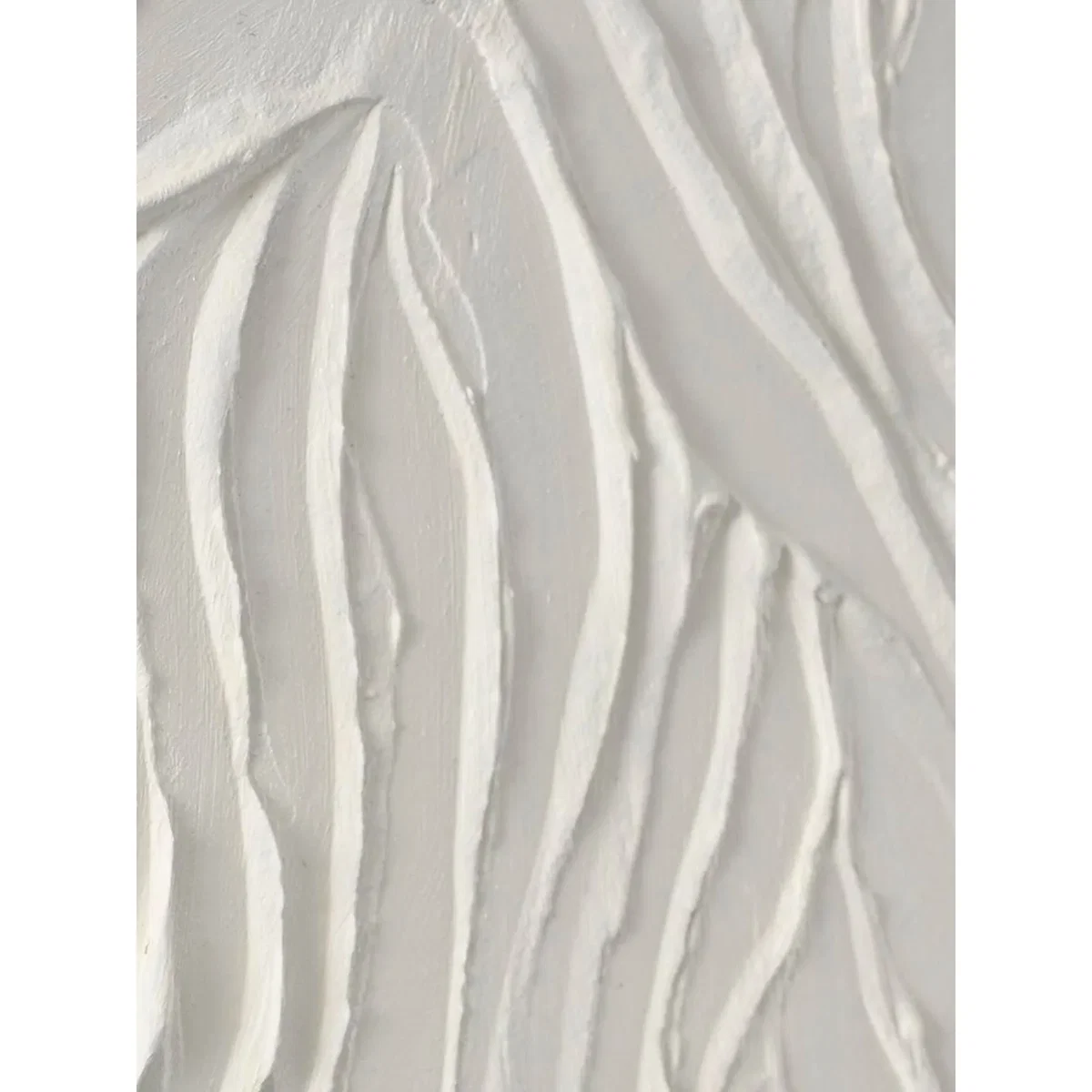 Hand-Painted Framed Canvas White Dune – image 3