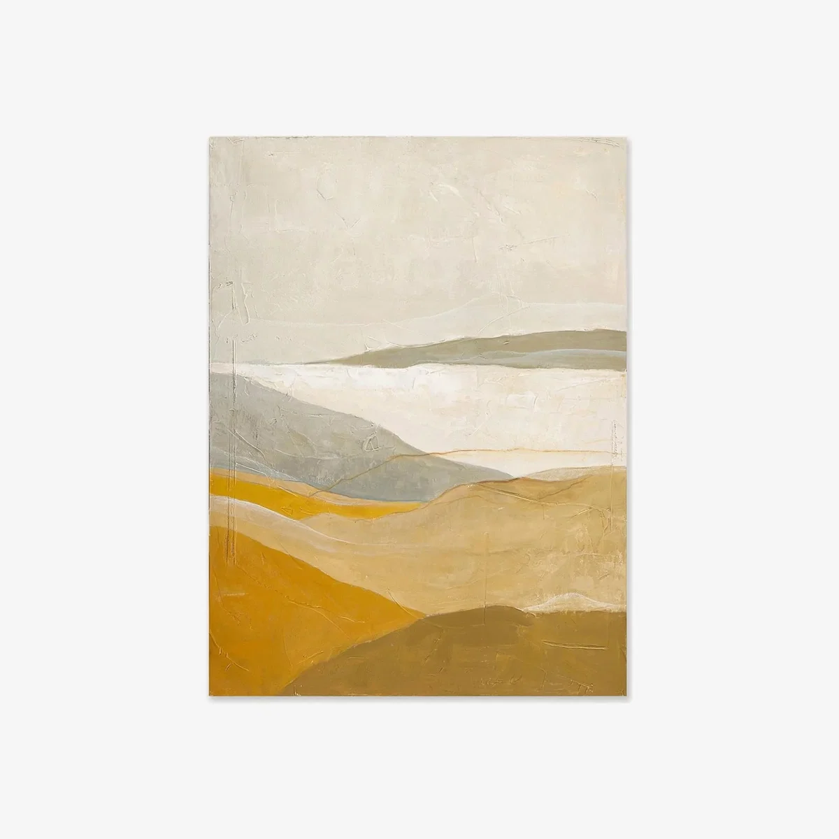 Hand-Painted Canvas Yellow Field – image 1