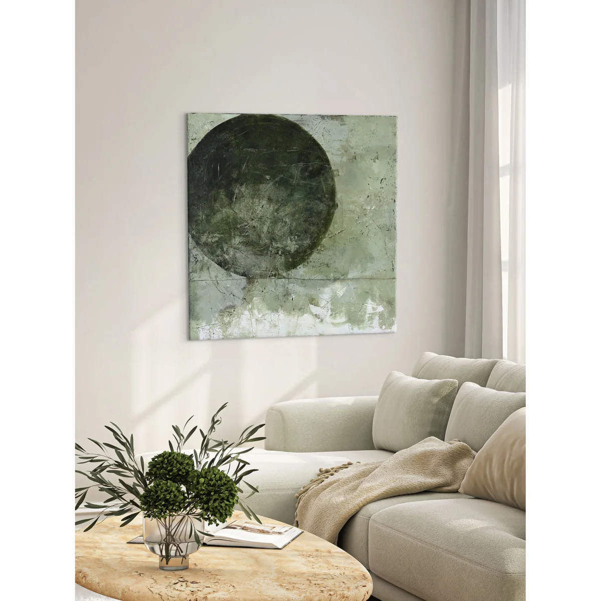 Hand-Painted Canvas Art Light Ball – image 2