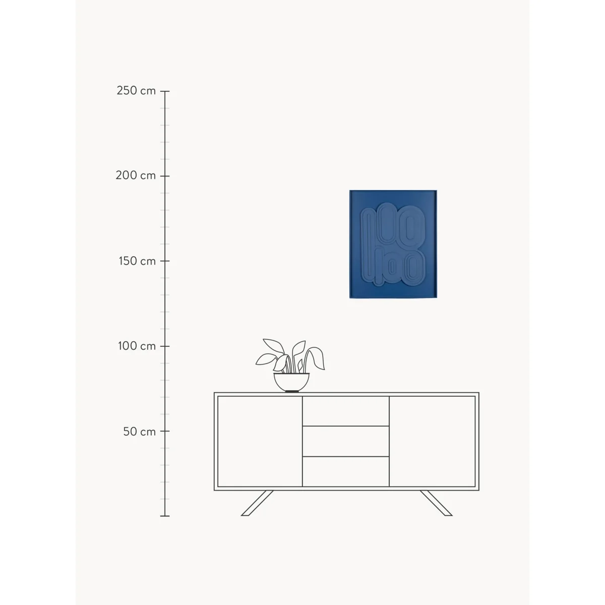 Framed Wall Object August with Embossed Pattern – image 6
