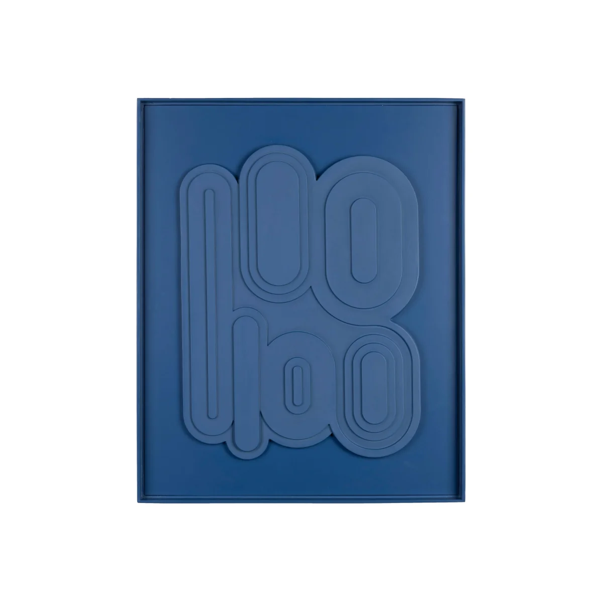 Framed Wall Object August with Embossed Pattern – image 1