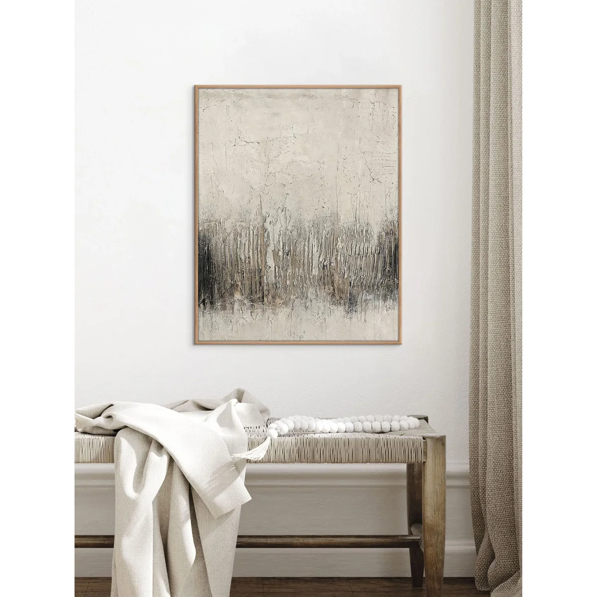 Hand-Painted Framed Canvas Art Rocky – image 2