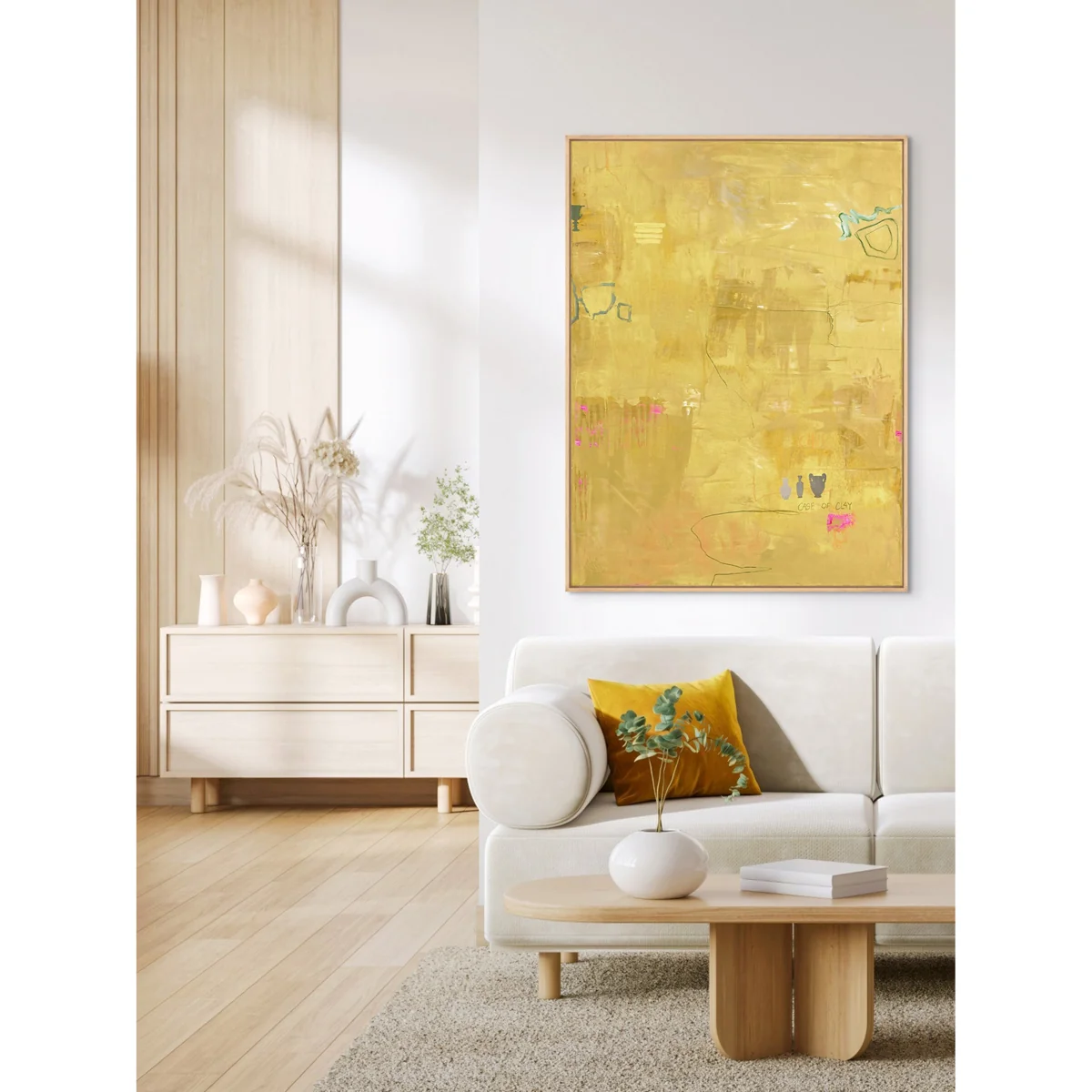 Hand-Painted Framed Canvas Art Petite – image 2