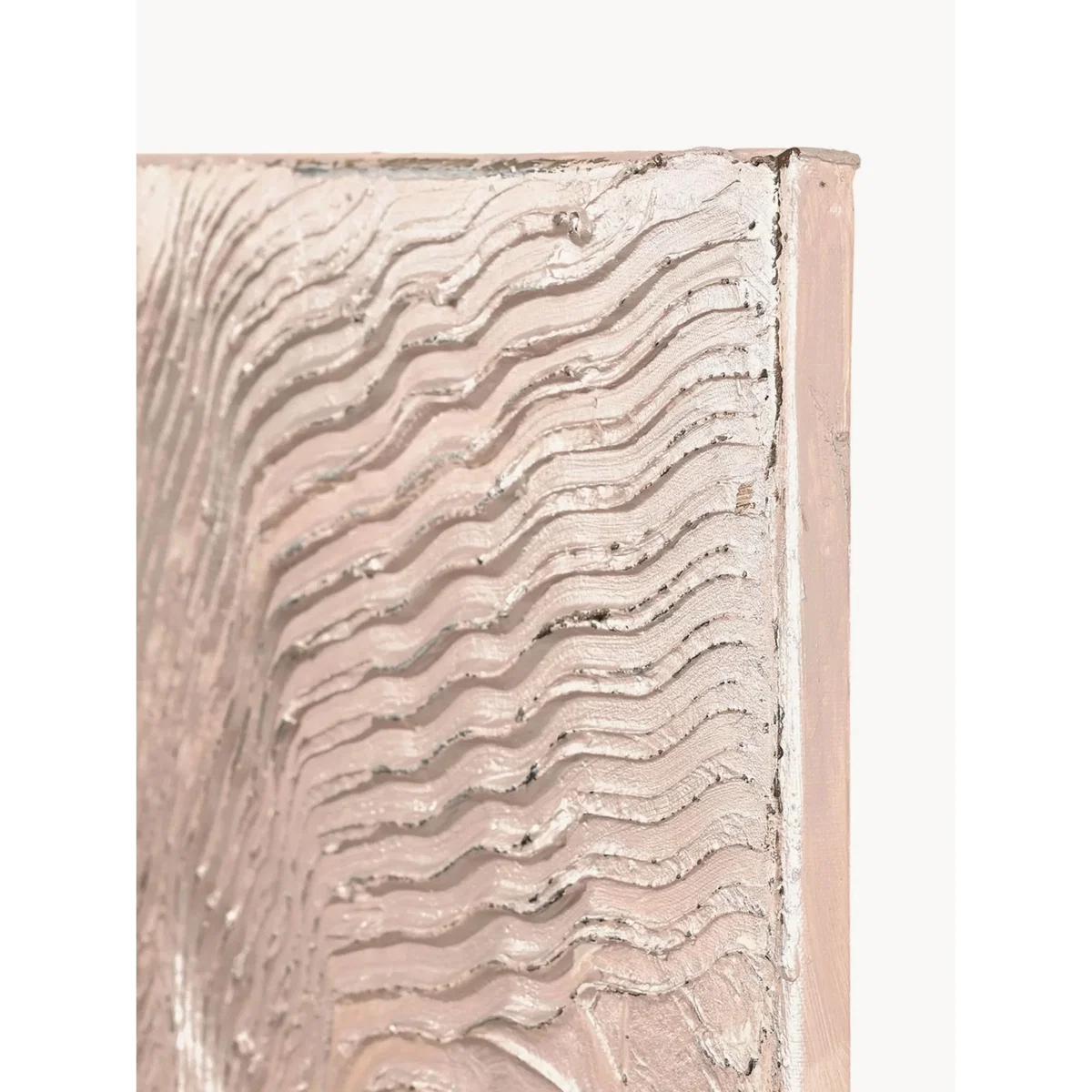 Hand-Painted Canvas Art Metallic Rose – image 3