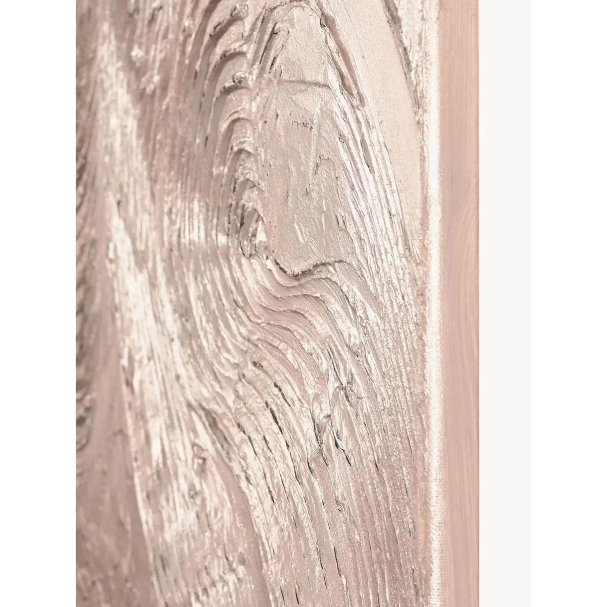 Hand-Painted Canvas Art Metallic Rose – image 4