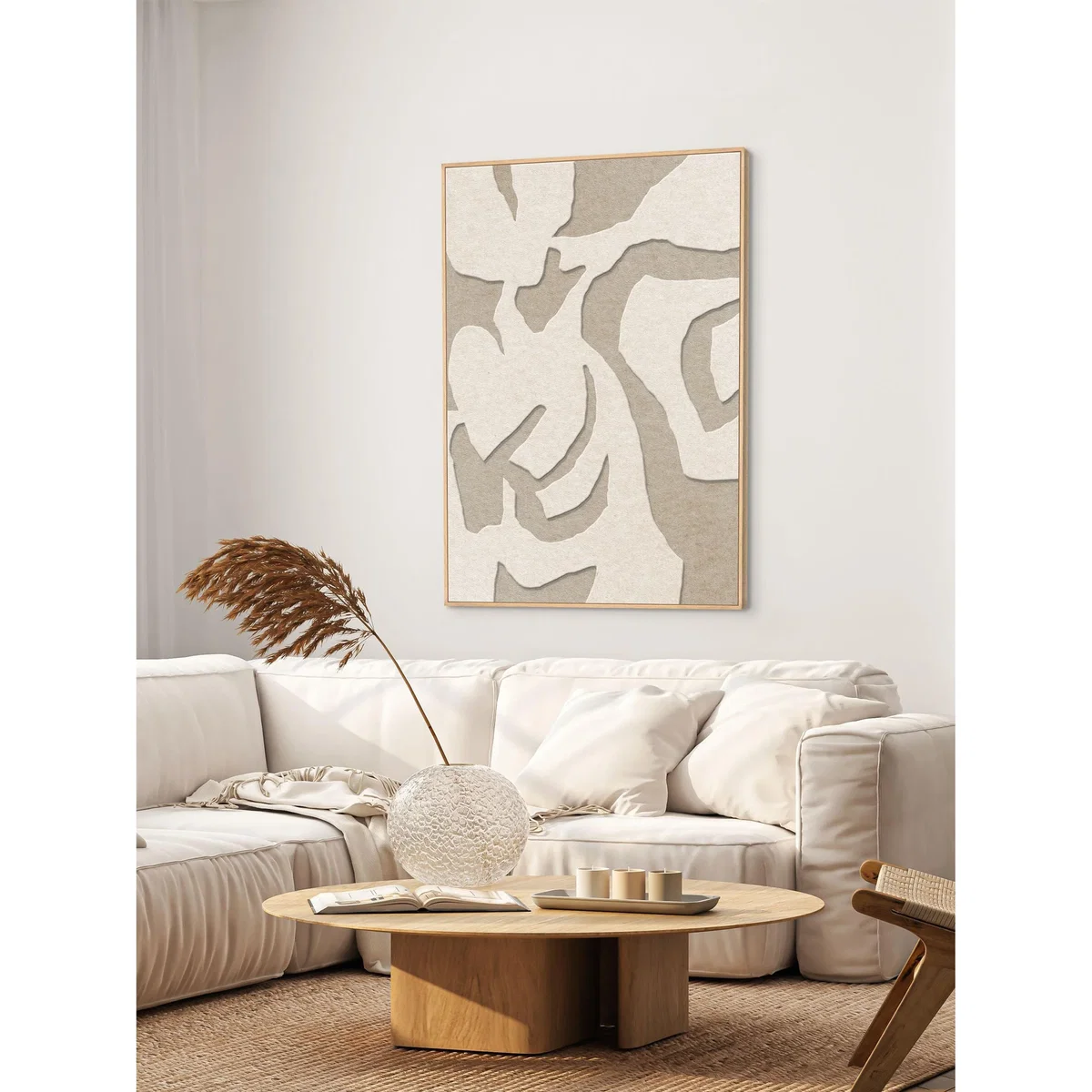 Framed Acoustic Wall Art Soft Embrace 1 – image 3