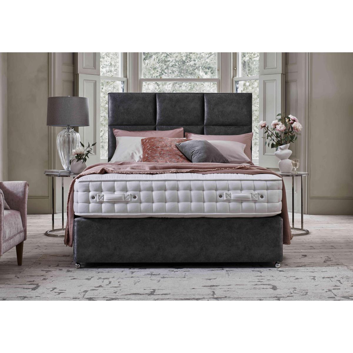 Highgrove - Sanctum Nature 2000 2 Drawer Divan Set with Fytche Headboard - Super King - Grace Marine – image 2